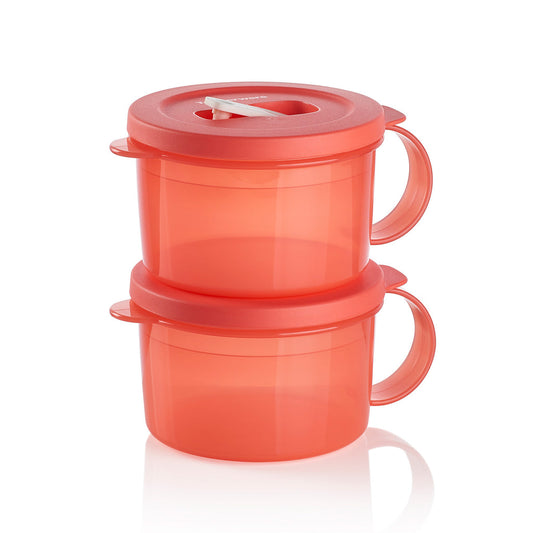 Set de dos tazas para microondas