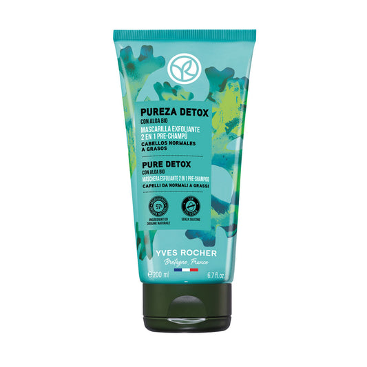 Mascarilla Exfoliante 2 en 1 Pureza Detox Yves Rocher