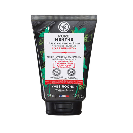 Pure Menthe Limpiador 3 en 1 con Carbón Vegetal Yves Rocher